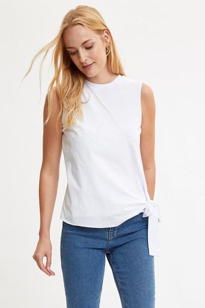 

defacto woman sleeveless blouse-s5225az20au1, White