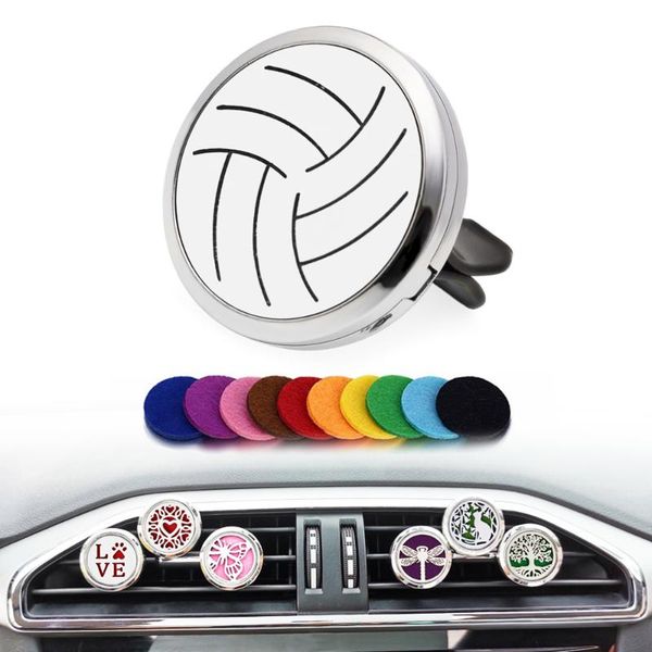 

portable car air conditioner vent clip essential oil diffuser locket alloy freshener