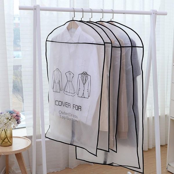 

clothing & wardrobe storage 10pcs/lot clothes dust cover suit dress protector case garment closet home hanging bag waterproof