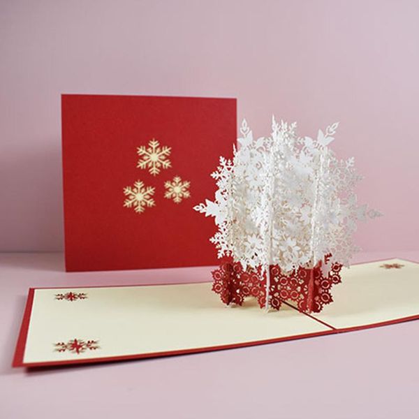 

greeting cards 3d up christmas card marry party invitations gifts year santa anniversary postcard