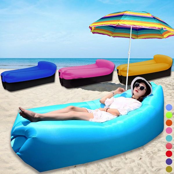 

sleeping bags inflatable sofa beach lounge chair pool toys folding camping bag waterproof lazy swimming supplies air bed