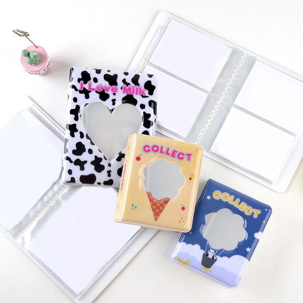 

frames colorful clear pockets holds 36/64 mini pos printed po fashion name card pvc