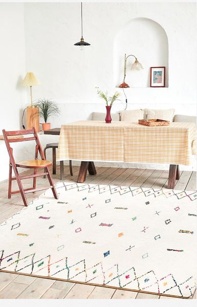 

carpets nordic moroccan for living room ethnic style bedroom modern rug thick soft floor mat full of non-slip mats home