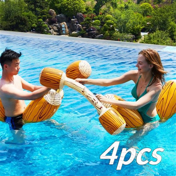 

camp furniture inflatable joust swimming ring pool float game toys water sport plaything for children party supply gladiator raft
