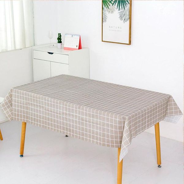 

table cloth waterproof plastic checkered tablecloth desk cover household tableware