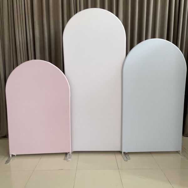 

party decoration baby pink blue cream nude solid colors arch backdrops frame for fiesta po booth background