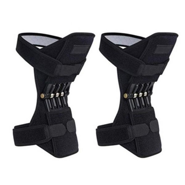 

pair joint support knee pads breathable climbing pad powerful rebound stabilizer outdoor 2021 elbow &, Black;gray