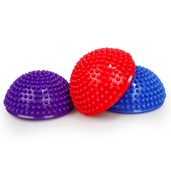 

fitness balls pilates balancing ball 16cm yoga pvc inflatable massage point half fit trainer stabilizer