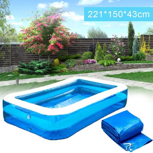 

pool & accessories swimming cover cloth pe tarpaulin rectangle ground dustproof floor mat outdoor villa garden