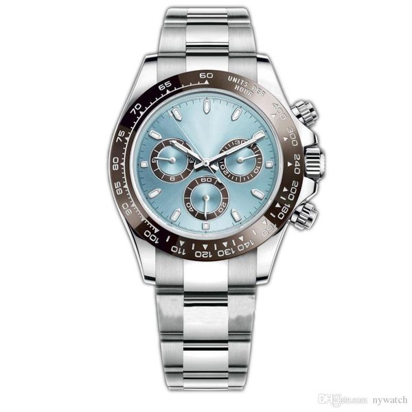 

fashion mens watches designer ceramic bezel stainless steel strap automatic mechanical movement watch montre de luxe waterproof wristwatch s, Slivery;brown