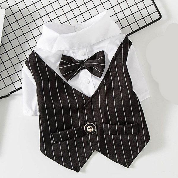 

dog apparel gentleman clothes for dogs wedding suit formal shirt small bowtie tuxedo pet outfit halloween christmas costume