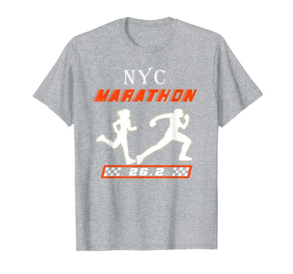 

nyc marathon day t-shirt, White;black