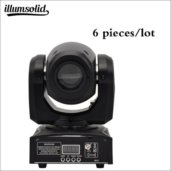 

effects 30w mini rotating head moving stage light dj spot gobo 6pcs/lot