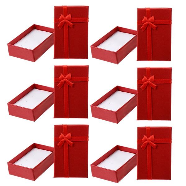 

gift wrap 6pcs jewelry storage box boxes containers with bowknot