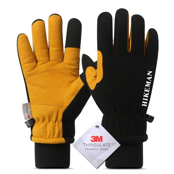 

ski gloves men women winter windproof warm waterproof snowboarding touch screen anti-slip fleece outdoor sports