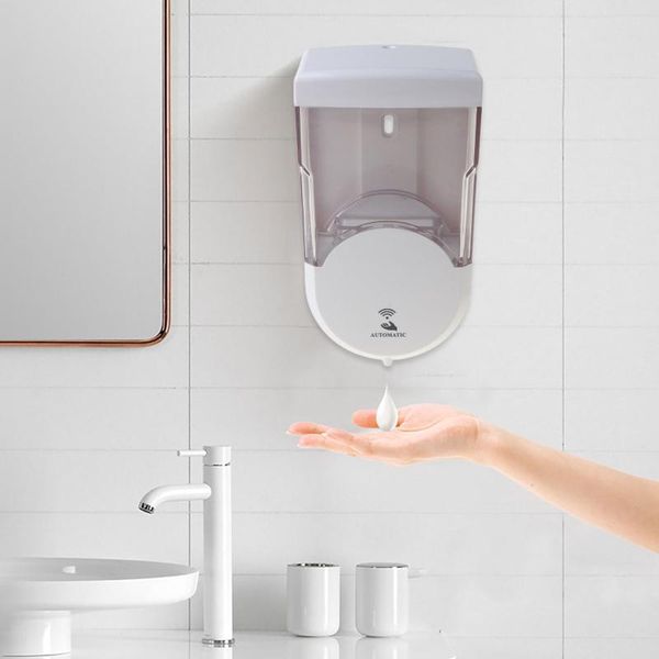 

automatic sensing wall-mounted contactless soap dispenser with window smart drop liquid