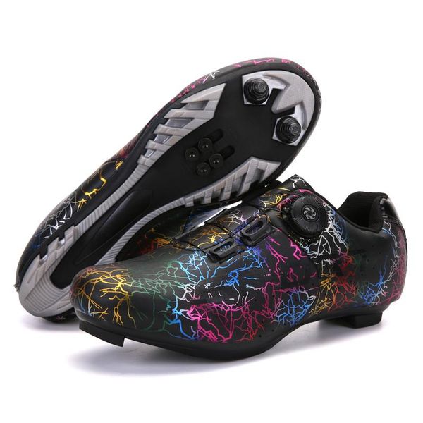 

cycling footwear flat speed shoes men dirt bike mtb road racing sneakers mountain biking trainers male women outdoor, Black