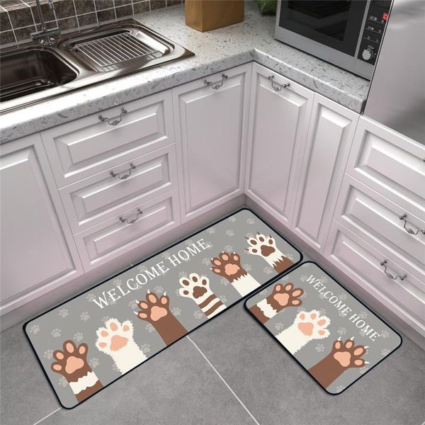 

carpets cute cat printing doormat kitchen mat for living room balcony bathroom printed carpet hallway geometric bath