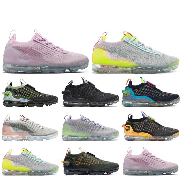 

2021 plus men women running shoes triple black armory blue dark grey newsprint team red pure platinum oreo neon mens trainers sport sneakers