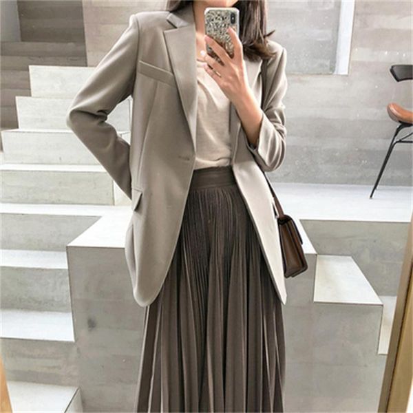

fashion blazers female coat summer retro khaki loose receive waist casual suit women blouse women's suits &, White;black