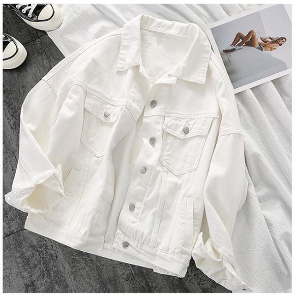 

women's jackets basic womens solid denim loose korean style casual daily fashion autumn all-match outwear coats, Black;brown