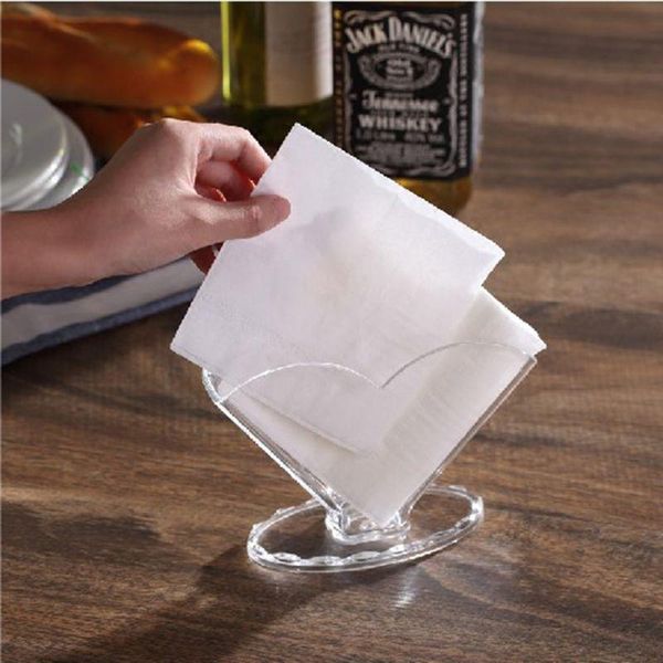 

clear acrylic napkin holder paper serviette dispenser decorative tissue rack box for home bar el dining table kitchen counter boxes & napkin