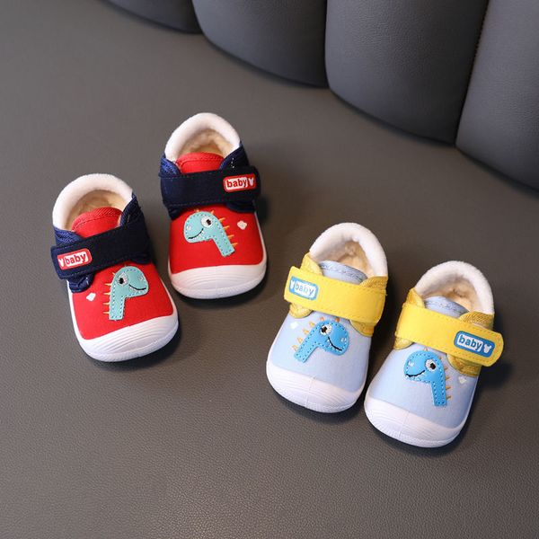 

versatile plush baby shoes childrens cotton shoes soft soles call shoes baby mens and womens childrens toddlers, Black;red