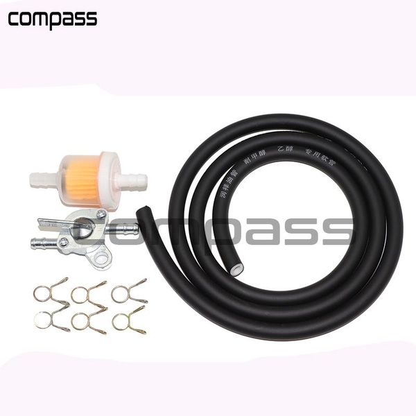

fuel taps wtih gas hose line filter for 47cc 49cc moto quad atv 4 wheeler tank switch oil race motorcycle system