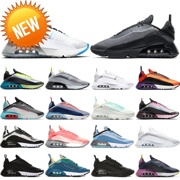 

36-45 breathable 2090 men women running shoes pure platinum magma orange bleached aqua laser blue aurora green mens trainers sports sneakers