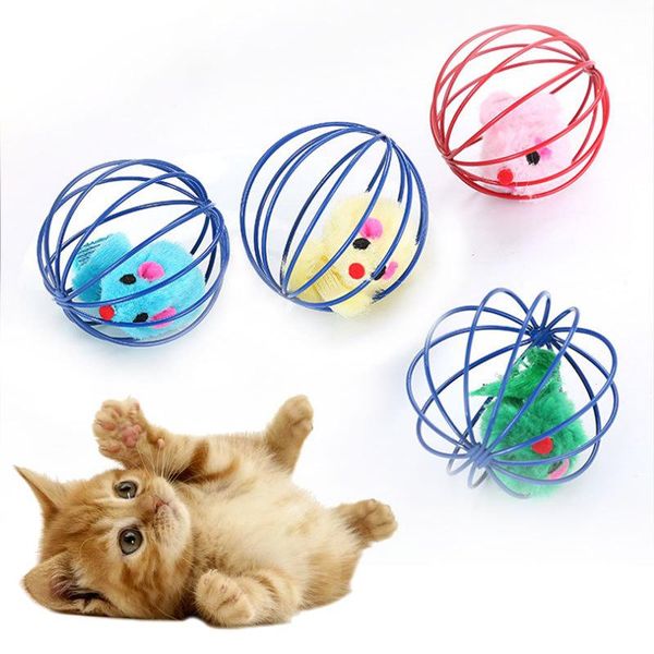 

cat toys 1pc toy stick feather wand with bell mouse cage plastic artificial colorful teaser pet supplies accessories