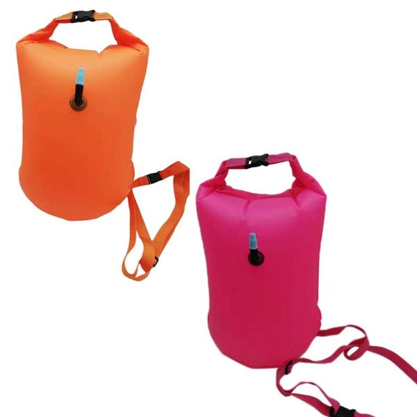 

open water swim buoy ultralight safety float swiming bag for swimmers triathletes snorkelers surfers life vest &