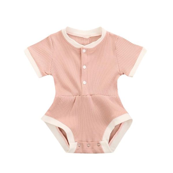 

rompers girl baby bodysuits born infant girls boys short sleeve solid romper bodysuit outfits summer clothes, Blue