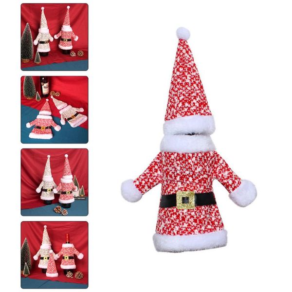 

christmas decorations 1 set clothes bottle cover decorative