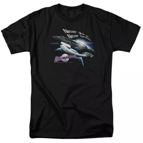 

galaxy quest never surrender t-shirt sizes s-3x new, White;black