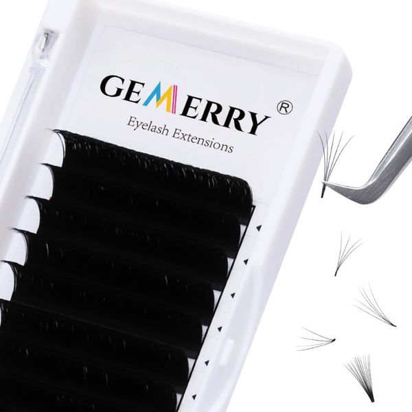 

false eyelashes 25mm extensions easy fan blooming russian volume natural mink lashes patches for extension supplies