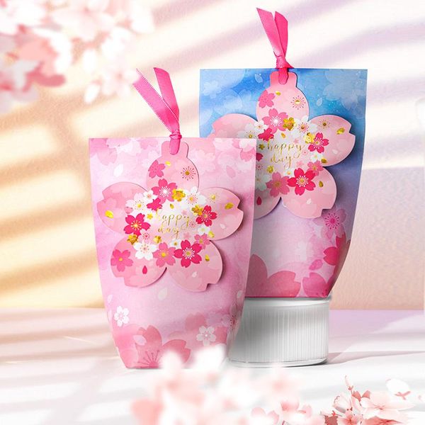 

gift wrap sakura wedding candy box ins wind bag