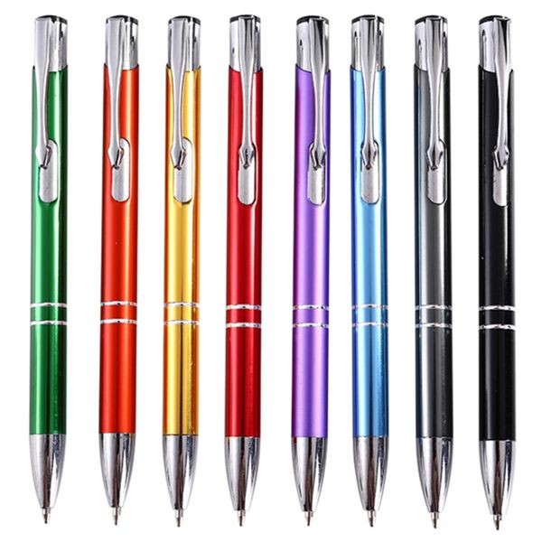 11 Cores Negócios Ballpoint Pens Papelaria Ballpen Novidade Presente Material de Escritório Material Escola Can Personalizado Logotipo