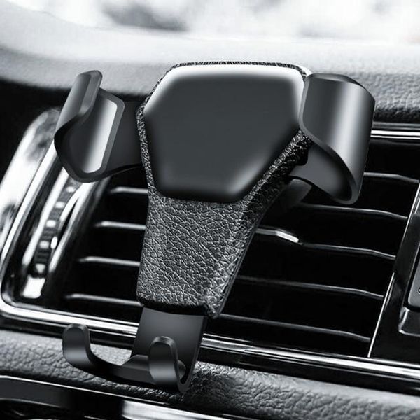 

cell phone mounts & holders universal car holder leather gravity bracket air vent stand mount for 8 xs xr support telephone v