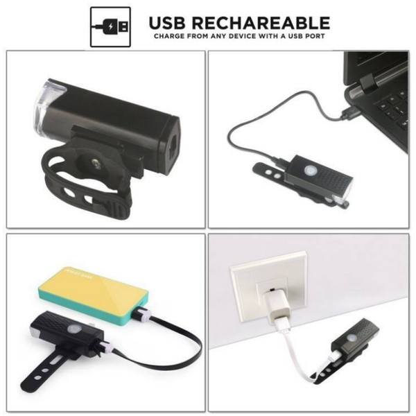 

bike lights bycicle led light waterproof front rechargeable usb 300lm mountain cycle lamp mtb cycling headlamp