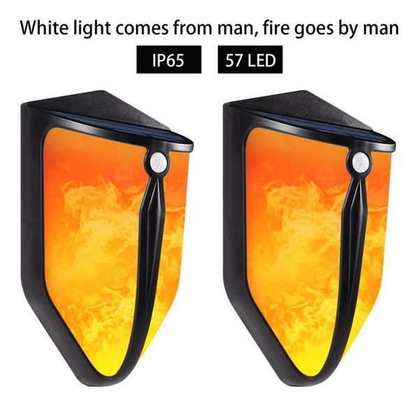 

solar lamps wall light led outdoor lamp inductive automatic switching flame street garden decoration landscape lighting