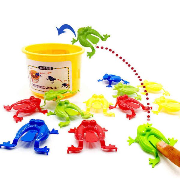 5/10 Pcs Jumping Frog Bounce Fidget Toys For Kids Novità Giocattoli antistress assortiti per bambini Regalo di compleanno Favore di partito G220223