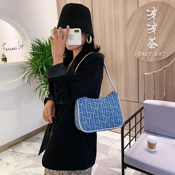

evening bags 2021 denim female bag small trendy net red niche design one-shoulder handbag