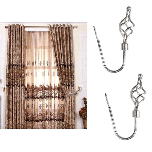 

other home decor 4 pieces metal curtain hooks window drapery tieback holdback hanger silver