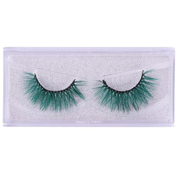 

false eyelashes 3d mink handmade transparent color