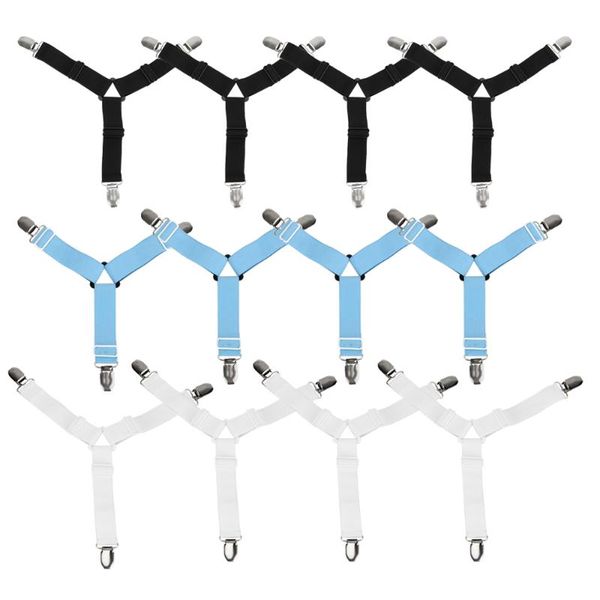 

clothing & wardrobe storage 4 pcs mattress duvet blanket fastener straps bed sheet fixing clips adjustable elastic gripper slip-resistant be