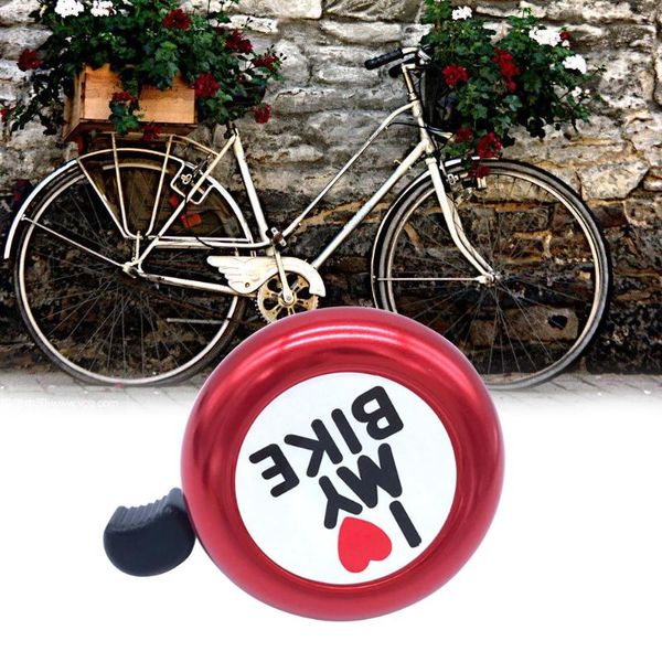 

bike horns ring bell safe i love my printed sound horn warning accessory for 22mm pipe handlebar (red)