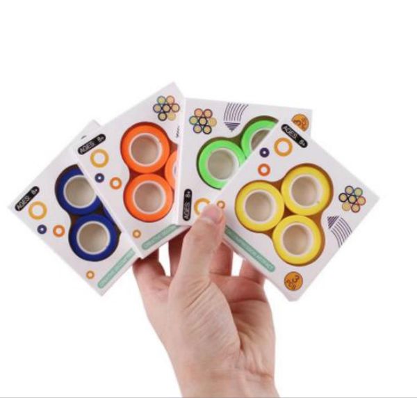 

2021 toys Pop Fidget designer magnetic ring finger children adult fingertips toy childrens day gift
