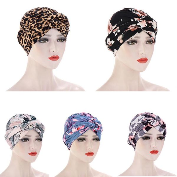 

women headwrap bandana headwear ladies multicolor hair scarf printed knot vortex turban bandanas accessories