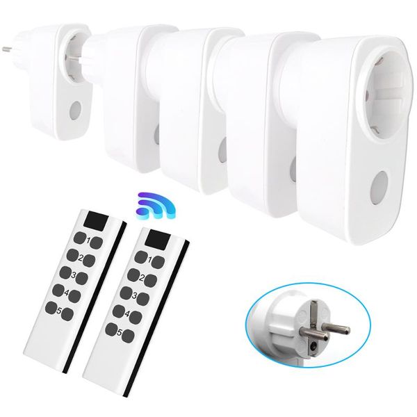 

smart power plugs msle universal rf 433mhz wireless remote control outlet germany eu socket home compatible broadlink rm4 pro