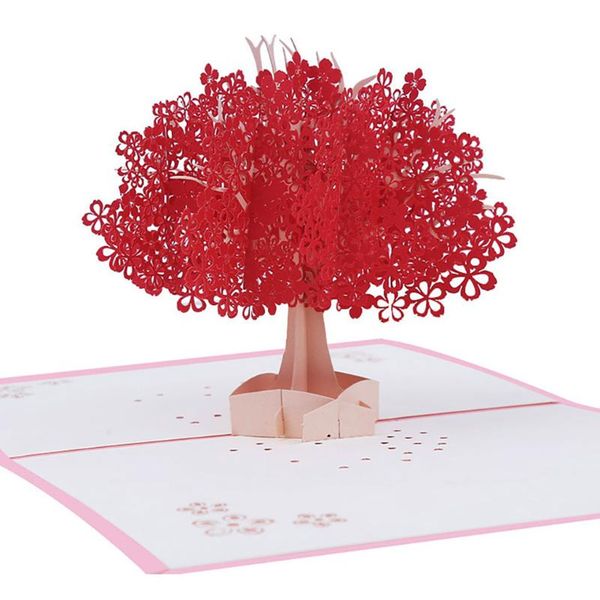 

cherry mothers day card birthday thank you cards postcards greeting post decor set